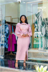 Elegant pink dress